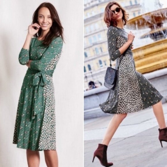 Boden Dresses & Skirts - Boden Anna Green Floral Dress